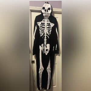 Tipsy Elves Men’s Sz 2xl Halloween Skeleton Full Zip Jumpsuit Cosplay Costume